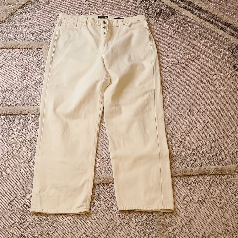 Express Mid Rise Loose Stovepipe Jeans